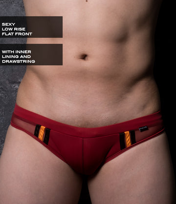 Sexy Men's Swimwear Mini Swim Bikinis - Yeo Bon (Flat Front / Inner Lining / Inner Drawstring)